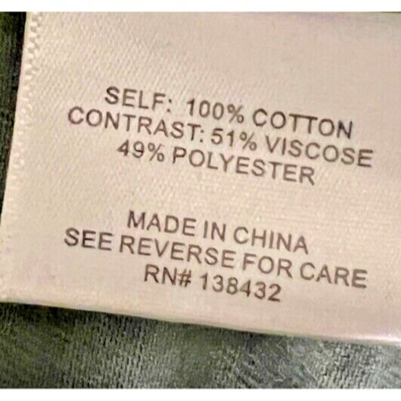 MODCLOTH Y2K Cargo Jacket Womens M Green Denim Tapestry Trim Academia Grunge - Picture 11 of 11